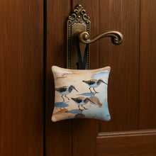 Load image into Gallery viewer, Sandpipers Hanging Square Fabric Ornament 3.5 × 3.5