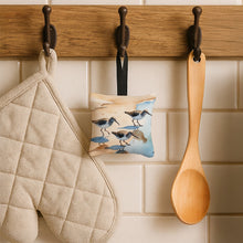 Load image into Gallery viewer, Sandpipers Hanging Square Fabric Ornament 3.5 × 3.5