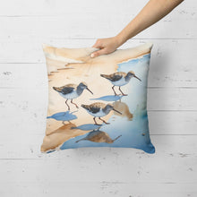 Load image into Gallery viewer, Sandpipers Throw Pillow