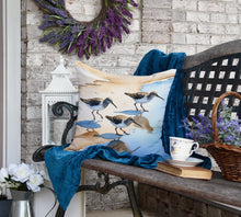 Load image into Gallery viewer, Sandpipers Throw Pillow