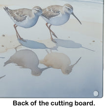 Load image into Gallery viewer, Sandpipers Glass Cutting Boards – Durable, Decorative Kitchen Art
