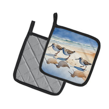 Load image into Gallery viewer, Sandpipers Pot Holders - Set of 2 Decorative Kitchen Helpers | Made in the USA