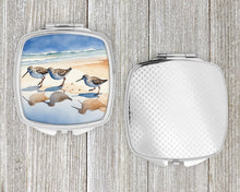 Load image into Gallery viewer, Sandpipers Compact Mirror – Stylish Purse Mirror with Artistic Covers