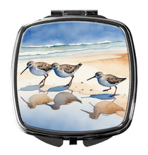 Load image into Gallery viewer, Sandpipers Compact Mirror – Stylish Purse Mirror with Artistic Covers