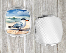 Load image into Gallery viewer, Tern Resting Compact Mirror – Stylish Purse Mirror with Artistic Covers