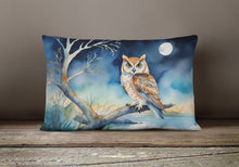 Load image into Gallery viewer, Owl Perched in Coastal Tree Throw Pillow