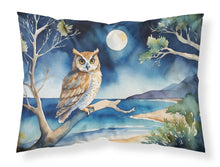 Load image into Gallery viewer, Owl Perched in Coastal Tree Standard Pillowcase – Artistic Decorative Front, White Back