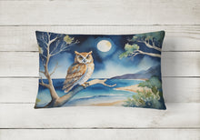 Load image into Gallery viewer, Owl Perched in Coastal Tree Throw Pillow