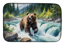 Load image into Gallery viewer, Alaskan Wilderness Grizzly Bear Dish Drying Mat