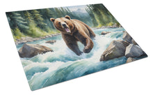 Load image into Gallery viewer, Alaskan Wilderness Grizzly Bear Glass Cutting Boards – Durable, Decorative Kitchen Art