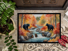Load image into Gallery viewer, Bears Autumn in the Woods Doormat - 18X27 Indoor / Outdoor Rug | Made in USA