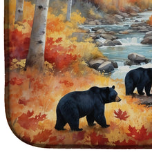 Load image into Gallery viewer, Bears Autumn in the Woods Dish Drying Mat