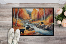 Load image into Gallery viewer, Bears Autumn in the Woods Doormat - 18X27 Indoor / Outdoor Rug | Made in USA