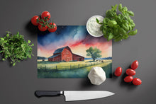 Load image into Gallery viewer, Barn at Twilight Glass Cutting Boards – Durable, Decorative Kitchen Art