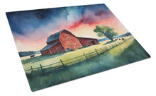 Load image into Gallery viewer, Barn at Twilight Glass Cutting Boards – Durable, Decorative Kitchen Art