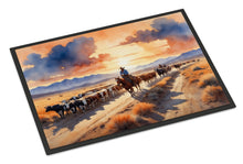 Load image into Gallery viewer, Cattle Drive at Sunset Doormat-24x36 Indoor / Outdoor Rug | Made in USA