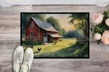 Load image into Gallery viewer, Chicken Coop at Dawn Doormat - 18X27 Indoor / Outdoor Rug | Made in USA