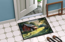 Load image into Gallery viewer, Chicken Coop at Dawn Doormat - 18X27 Indoor / Outdoor Rug | Made in USA