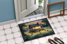 Load image into Gallery viewer, Chicken Coop at Dawn Doormat - 18X27 Indoor / Outdoor Rug | Made in USA