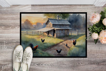 Load image into Gallery viewer, Chicken Coop at Dawn Doormat-24x36 Indoor / Outdoor Rug | Made in USA