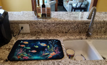 Load image into Gallery viewer, Bioluminescent Fish Dish Drying Mat