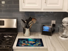Load image into Gallery viewer, Bioluminescent Fish Glass Cutting Boards – Durable, Decorative Kitchen Art