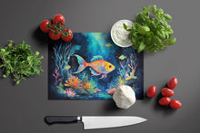 Load image into Gallery viewer, Bioluminescent Fish Glass Cutting Boards – Durable, Decorative Kitchen Art