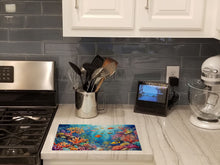 Load image into Gallery viewer, Coral and Fish Glass Cutting Boards – Durable, Decorative Kitchen Art
