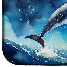 Load image into Gallery viewer, Dolphin in a Starry Sea Dish Drying Mat