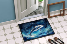 Load image into Gallery viewer, Dolphin in a Starry Sea Doormat-24x36 Indoor / Outdoor Rug | Made in USA