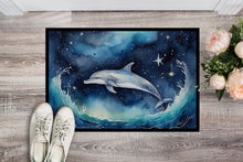 Load image into Gallery viewer, Dolphin in a Starry Sea Doormat-24x36 Indoor / Outdoor Rug | Made in USA