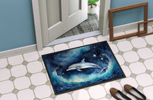Load image into Gallery viewer, Dolphin in a Starry Sea Doormat-24x36 Indoor / Outdoor Rug | Made in USA