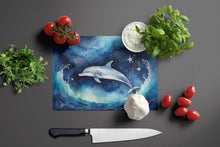 Load image into Gallery viewer, Dolphin in a Starry Sea Glass Cutting Boards – Durable, Decorative Kitchen Art