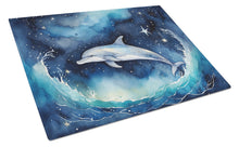 Load image into Gallery viewer, Dolphin in a Starry Sea Glass Cutting Boards – Durable, Decorative Kitchen Art