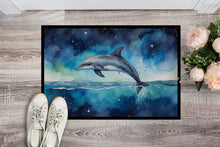 Load image into Gallery viewer, Dolphin in a Starry Sea Doormat-24x36 Indoor / Outdoor Rug | Made in USA