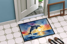 Load image into Gallery viewer, Dolphin Leaping at Sunrise Doormat - 18X27 Indoor / Outdoor Rug | Made in USA