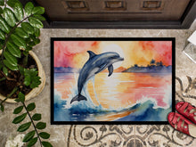 Load image into Gallery viewer, Dolphin Leaping at Sunrise Doormat-24x36 Indoor / Outdoor Rug | Made in USA