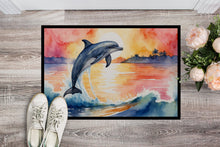 Load image into Gallery viewer, Dolphin Leaping at Sunrise Doormat - 18X27 Indoor / Outdoor Rug | Made in USA