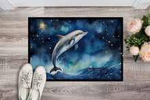 Load image into Gallery viewer, Dolphin in a Starry Sea Doormat-24x36 Indoor / Outdoor Rug | Made in USA