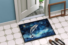 Load image into Gallery viewer, Dolphin in a Starry Sea Doormat - 18X27 Indoor / Outdoor Rug | Made in USA