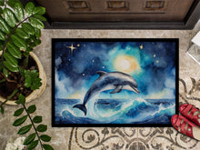 Load image into Gallery viewer, Dolphin in a Starry Sea Doormat-24x36 Indoor / Outdoor Rug | Made in USA