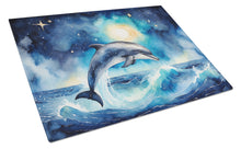 Load image into Gallery viewer, Dolphin in a Starry Sea Glass Cutting Boards – Durable, Decorative Kitchen Art