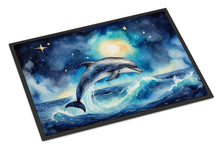 Load image into Gallery viewer, Dolphin in a Starry Sea Doormat - 18X27 Indoor / Outdoor Rug | Made in USA