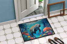 Load image into Gallery viewer, Manatee and Coral Reefs Doormat - 18X27 Indoor / Outdoor Rug | Made in USA