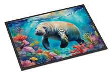 Load image into Gallery viewer, Manatee and Coral Reefs Doormat - 18X27 Indoor / Outdoor Rug | Made in USA