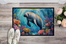 Load image into Gallery viewer, Manatee and Coral Reefs Doormat - 18X27 Indoor / Outdoor Rug | Made in USA