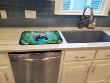 Load image into Gallery viewer, Manatee in a Crystal-Clear Spring Dish Drying Mat
