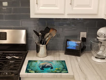 Load image into Gallery viewer, Manatee in a Crystal-Clear Spring Glass Cutting Boards – Durable, Decorative Kitchen Art