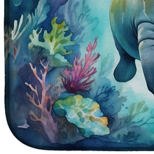 Load image into Gallery viewer, Manatee in a Dreamscape Dish Drying Mat