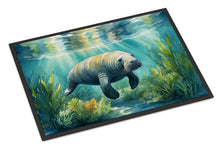 Load image into Gallery viewer, Manatee in a Seagrass Bed Doormat-24x36 Indoor / Outdoor Rug | Made in USA